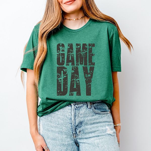 

Футболка с принтом Game day block distressed Simply Sage Market, Grass, Зеленый, Футболка с принтом Game day block distressed Simply Sage Market, Grass
