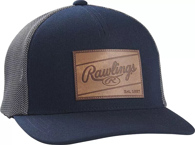 

Кепка Snapback с кожаной нашивкой Rawlings