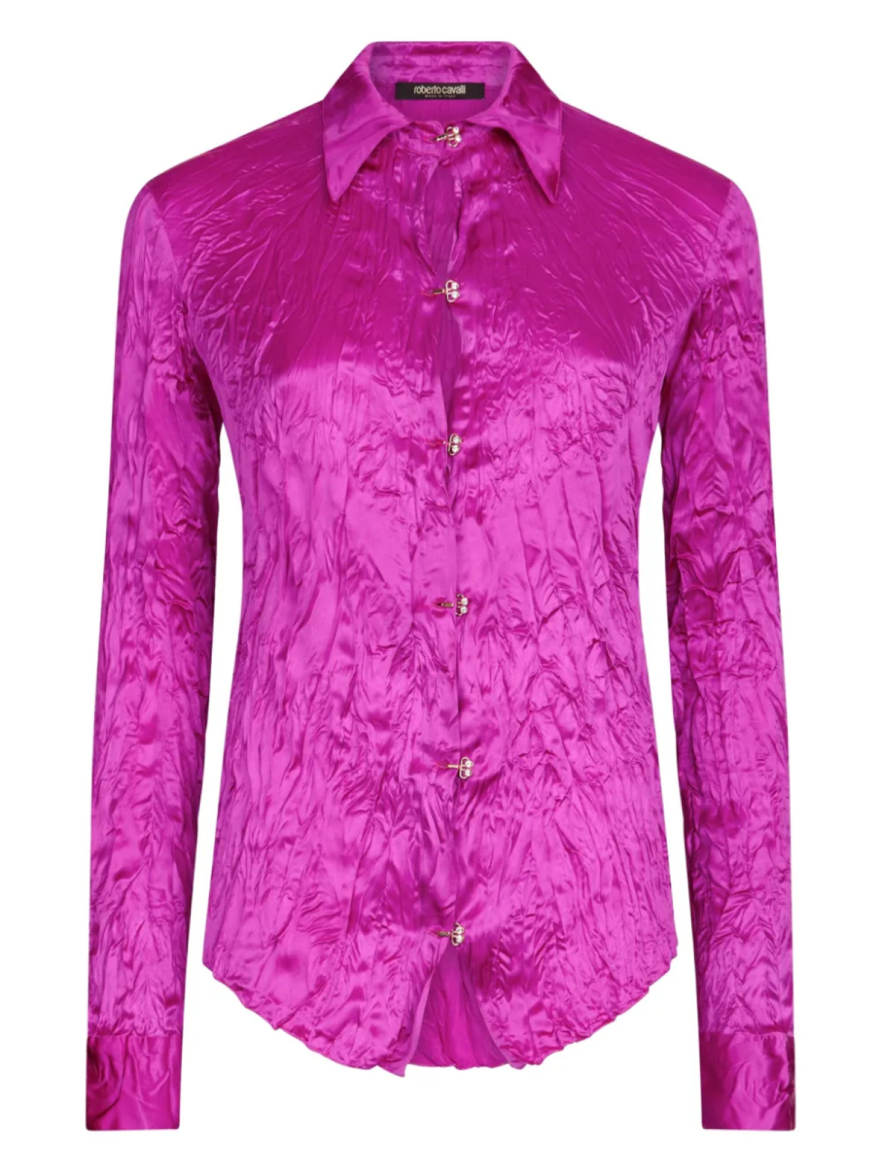 

Рубашка с жатым эффектом Roberto Cavalli, розовый