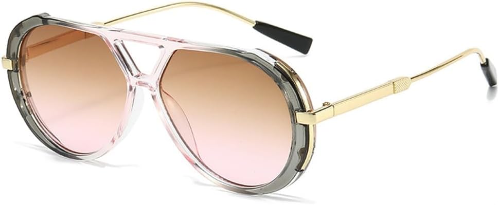 

Солнцезащитные очки в стиле ретро овальной оправы из металла, модель 2027, для женщин и мужчин, винтажные солнцезащитные очки в черной оправе, защита от УФ-излучения UV400 MTZJH, C7