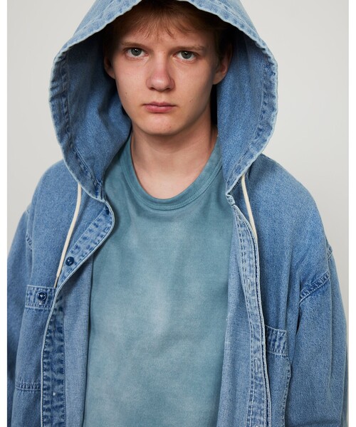 

Футболка с круглым вырезом, свободного кроя BEAMS, цвет Loose Fade