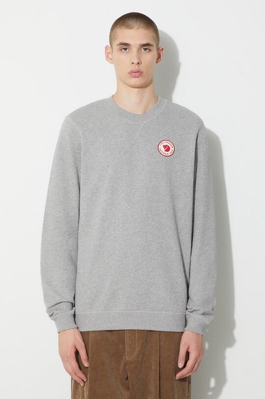

Хлопковая толстовка 1960 с логотипом Fjallraven, серый