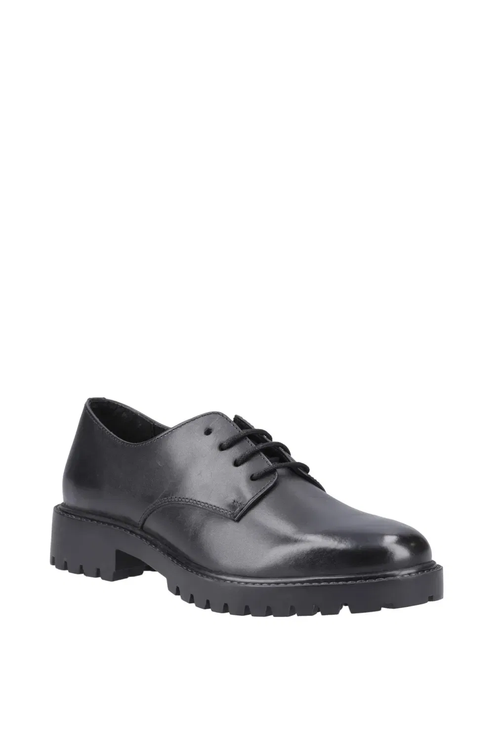 Детские школьные туфли Hush Puppies с кожаным верхом, черный