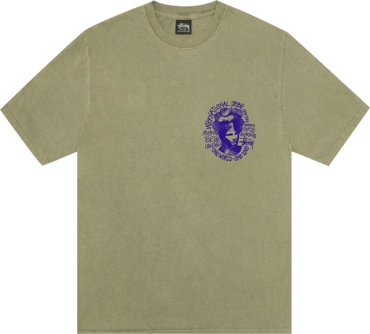 

Футболка Stussy Camelot 'Olive', зеленый