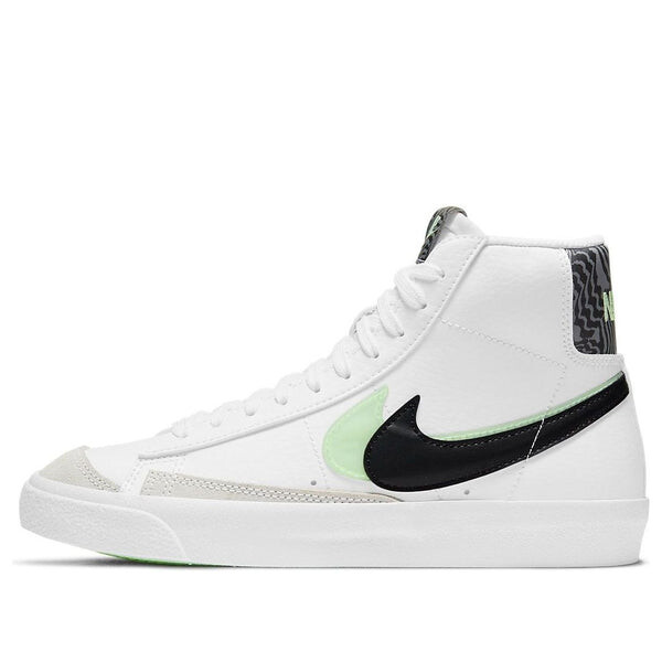 

Кроссовки blazer mid '77 se 'double swoosh - white vapor green' Nike, белый