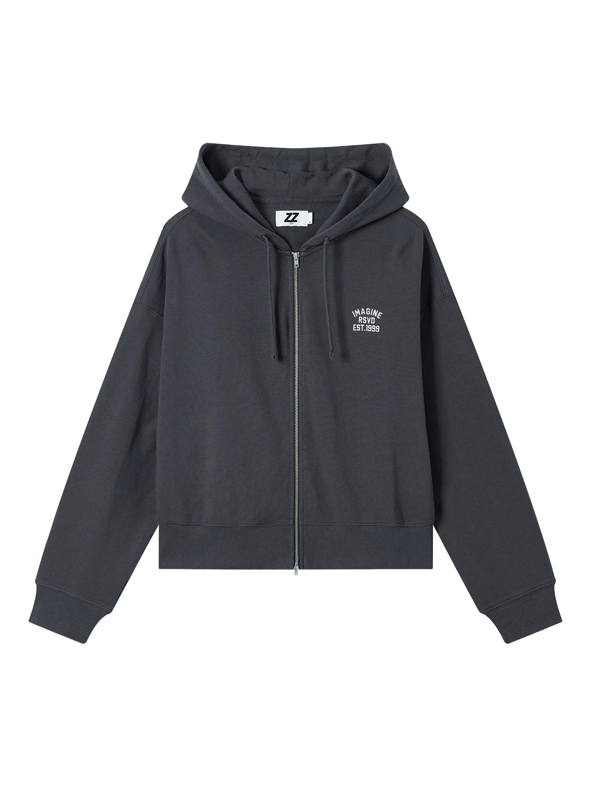 

Толстовка на молнии с вышивкой Izzue, серый