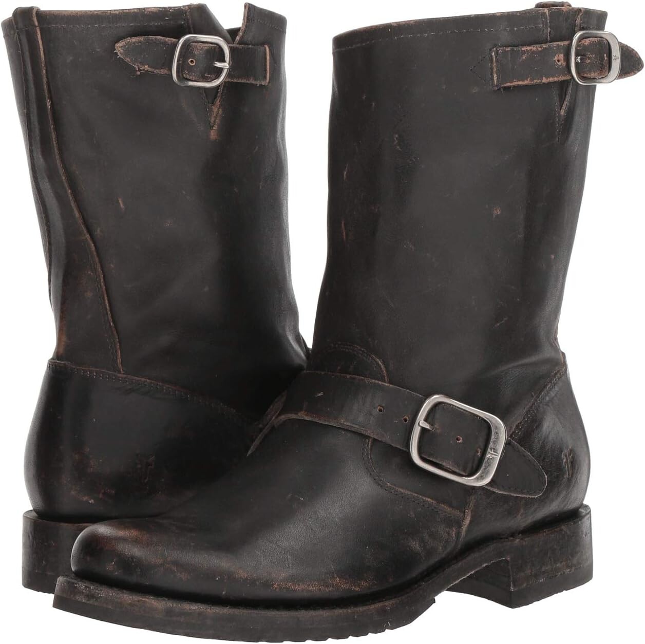 

Мотоботинки Veronica Short Frye, цвет Black Full Grain Brush-Off
