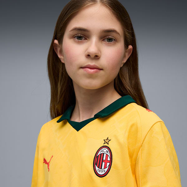 Футболка для больших детей Ac Milan 25/26 Third Replica Puma, желтый — фото 2
