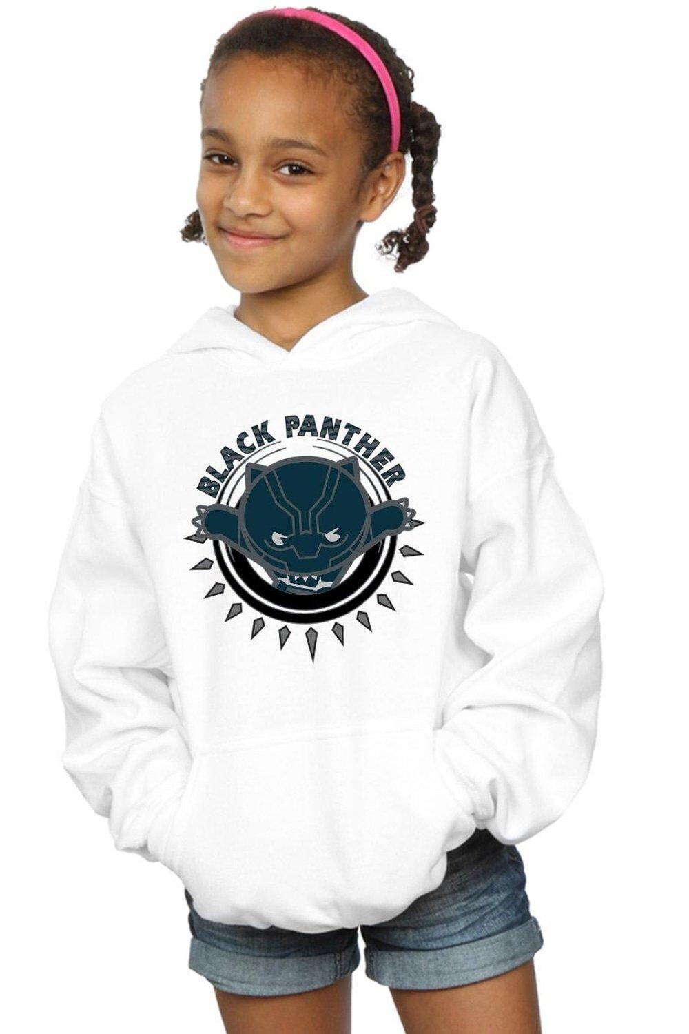 

Толстовка Kawaii Black Panther Pounce Marvel, белый