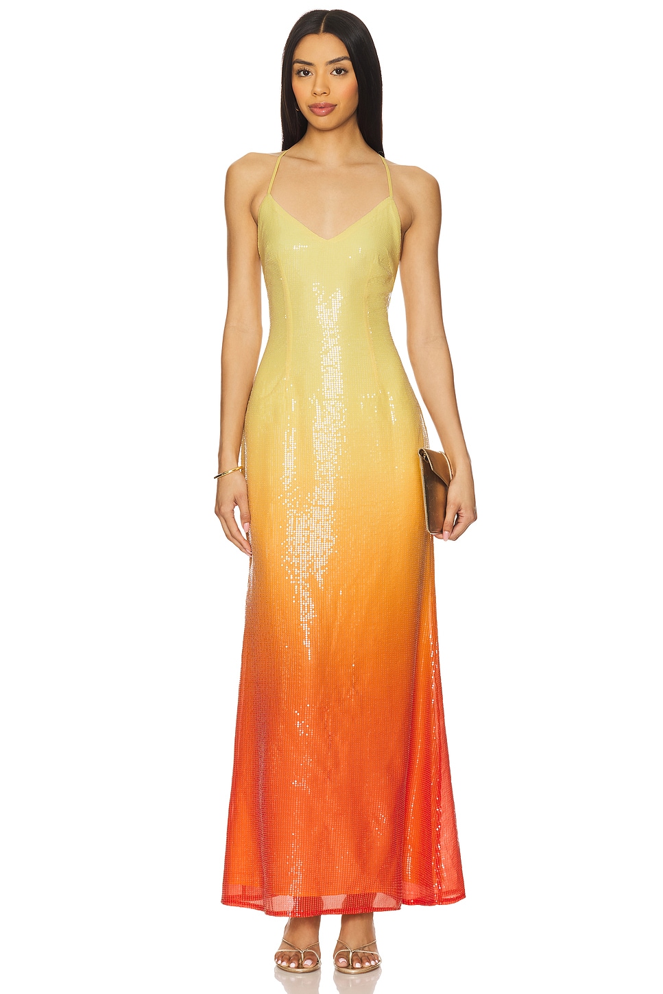 

Длинное платье Niyah maxi Runaway The Label, mimosa ombre