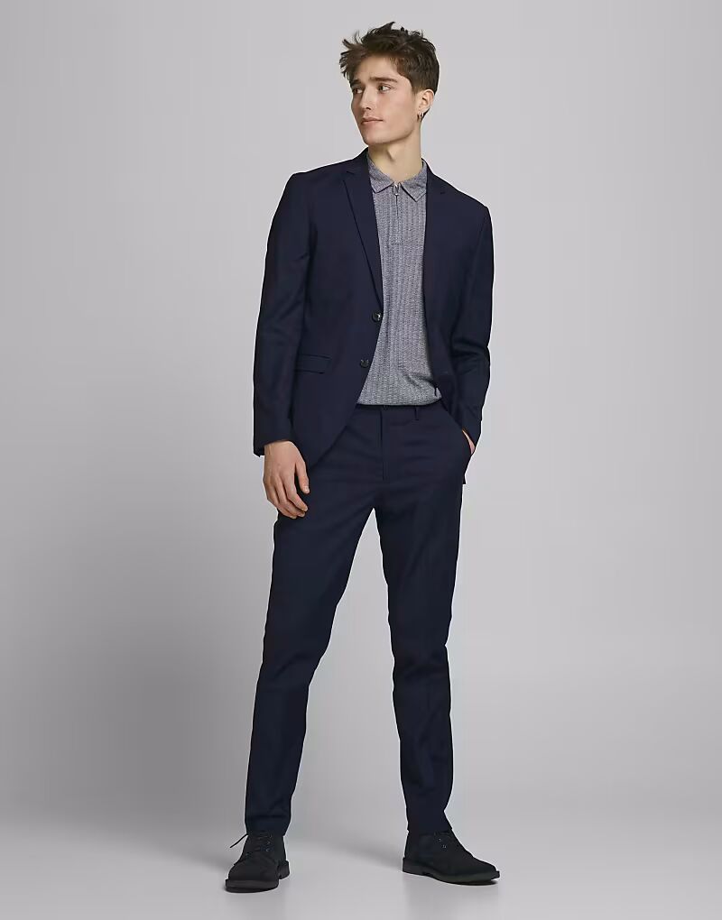 

Костюм узкого кроя Jack & Jones Franco темно-синего цвета