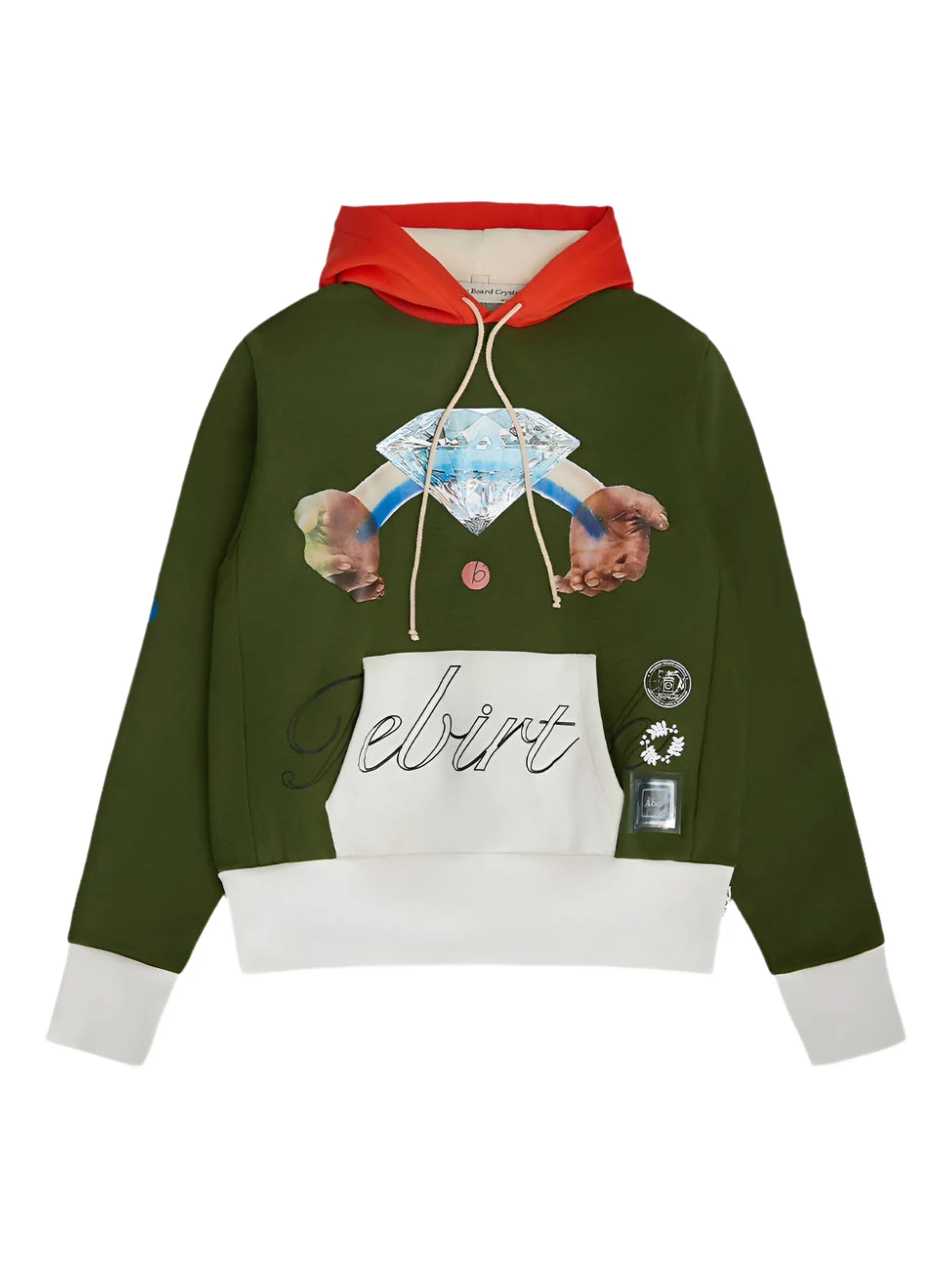 

Худи Birthstone - April Olive Advisory Board Crystals, зеленый