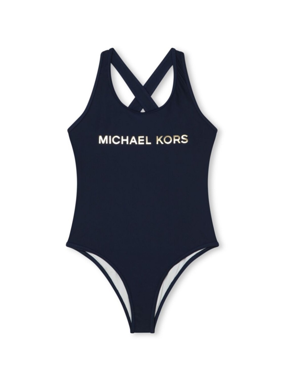 

Michael Kors Kids купальник с высоким вырезом и логотипом, синий