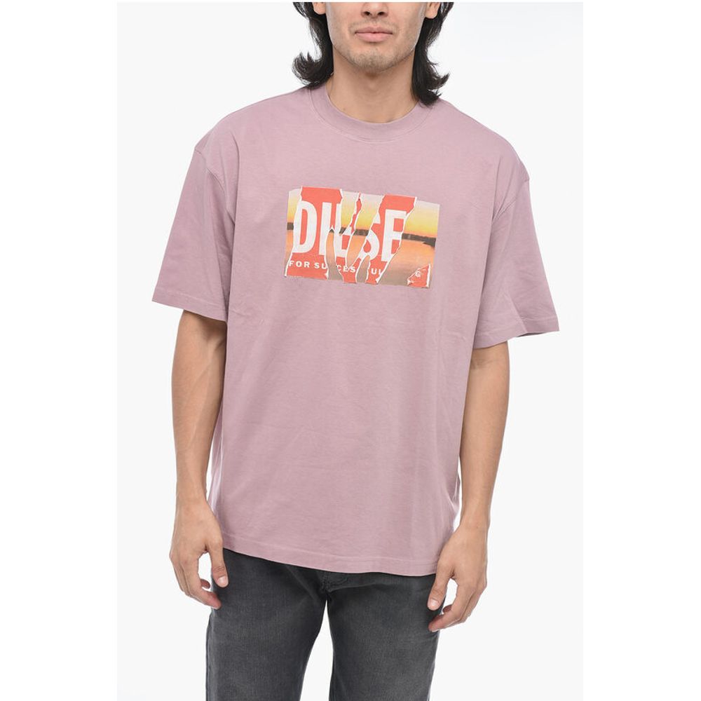 

Футболка с логотипом T-WASH-POFF-L1 с эффектом потертости Diesel, Multicolor