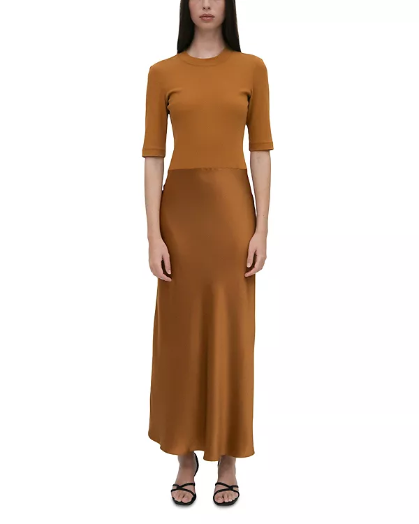 

Платье-Футболка в комплекте Rosetta Getty, коричневый