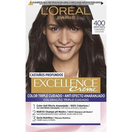 

Краска для волос Paris Excellence Brunette True Brown 400, L'Oreal