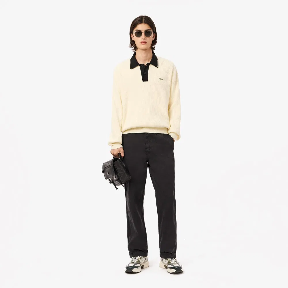 Мужские чёрные брюки-карпентеры от Lacoste