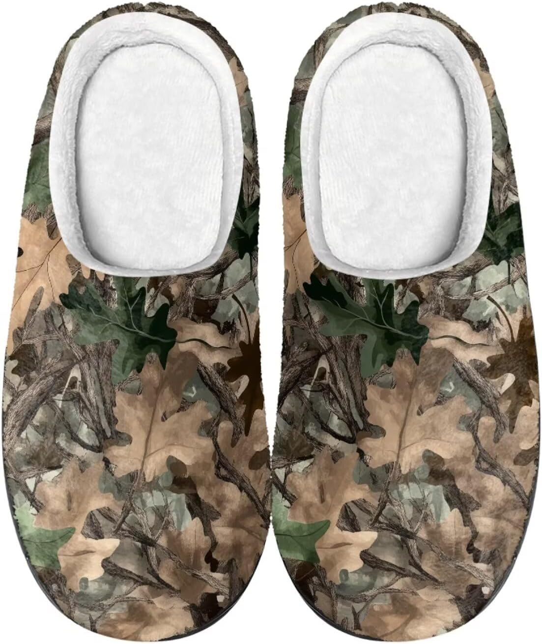 

Уютные тапочки, мягкие и удобные, с нескользящей подошвой, для женщин и мужчин, домашняя обувь, обувь для спальни Cadowhimsy, Vintage Forest Leaf