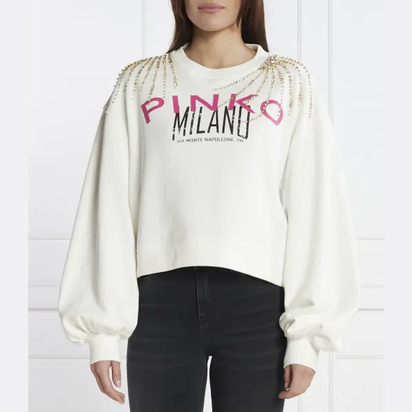 

Укороченная толстовка Pinko, белый