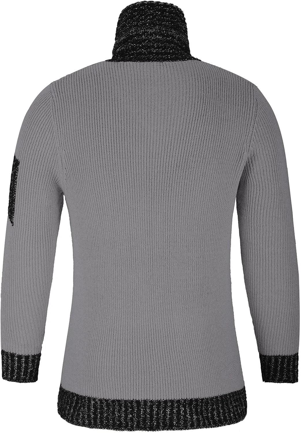 Мужской термо свитер, Stretch Turtleneck Pullover, однотонный теплый высокий ворот — фото 4