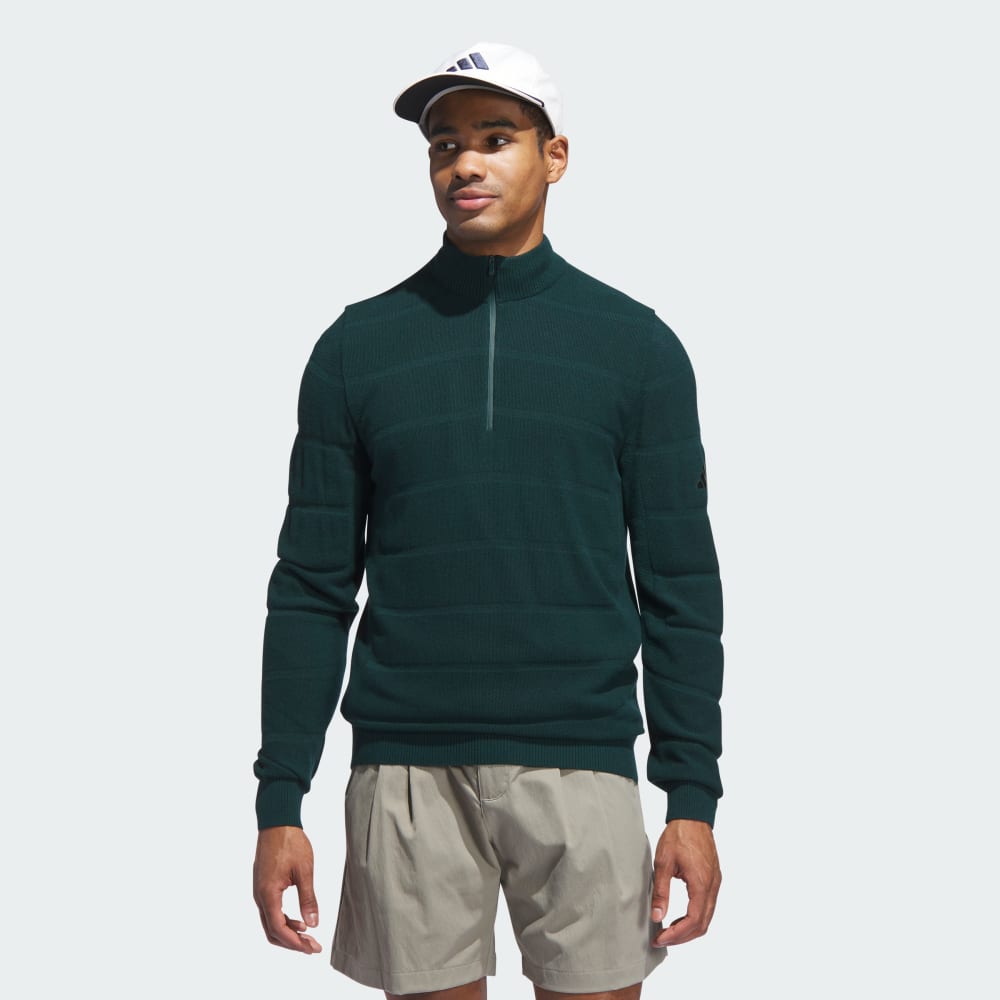 

Толстовка Adidas Ultimate365 Tour Wind Knit Quarter-Zip, цвет Aurora Ivy