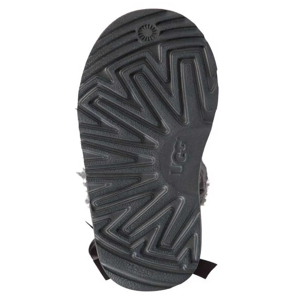 Детские сапожки Ugg Kids Bailey Bow II утепленные с бантиками, серый — фото 2