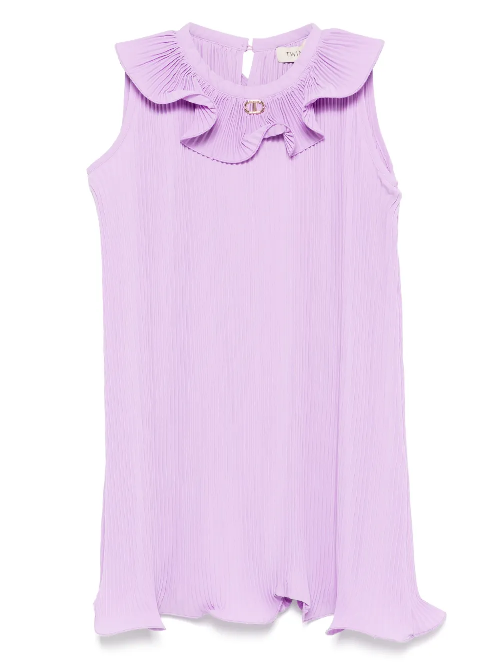 

Плиссированное платье TWINSET Kids, фиолетовый