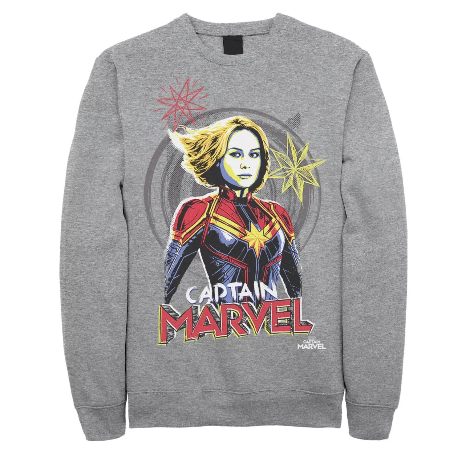 

Мужской флис с портретом Captain Sketch Marvel
