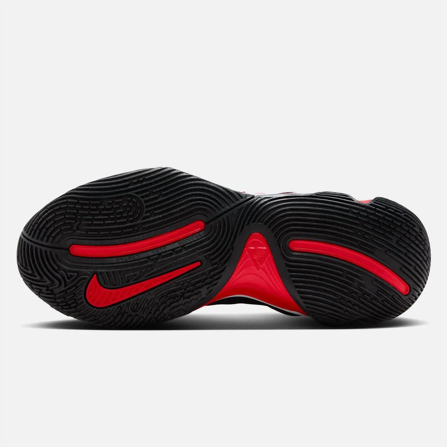 Мужские баскетбольные кроссовки Giannis Immortality 3 в черно-алом цвете Nike — фото 3