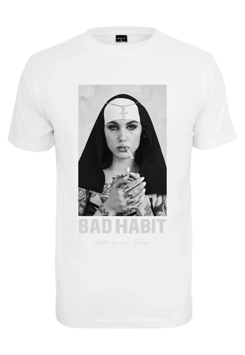 

Футболка Mister Tee "Мужская футболка Mister Tee от вредных привычек" Mistertee, белый