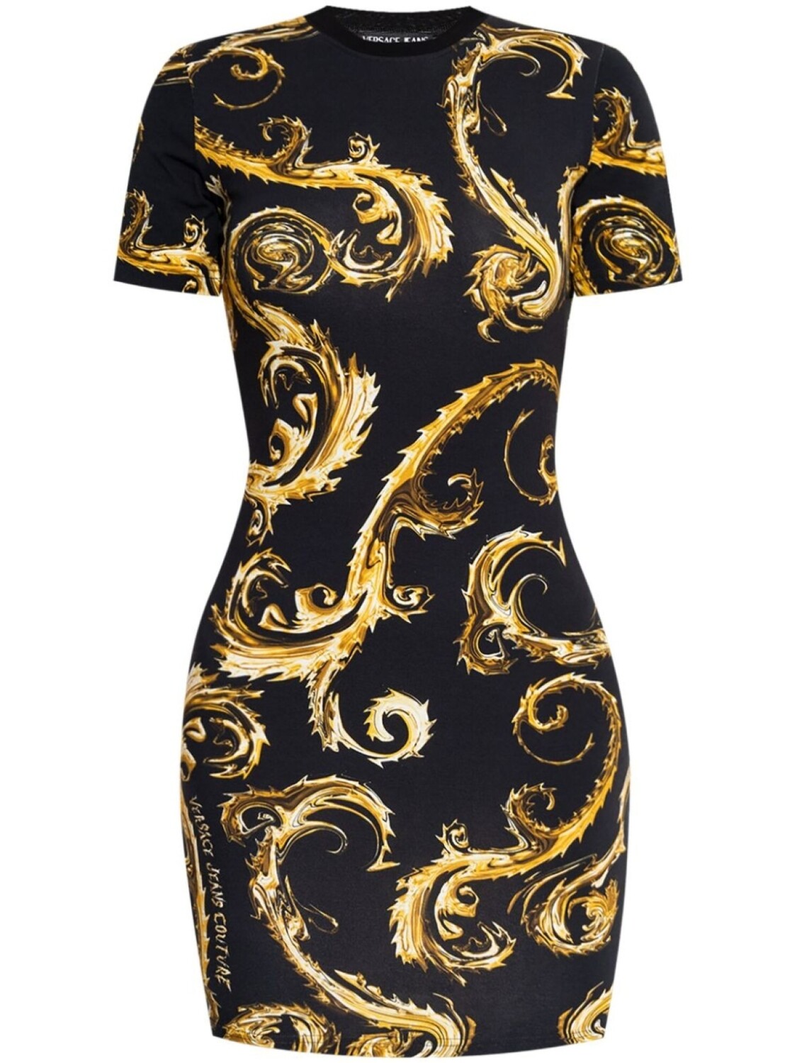 

Versace Jeans Couture платье-футболка с принтом в стиле барокко, черный