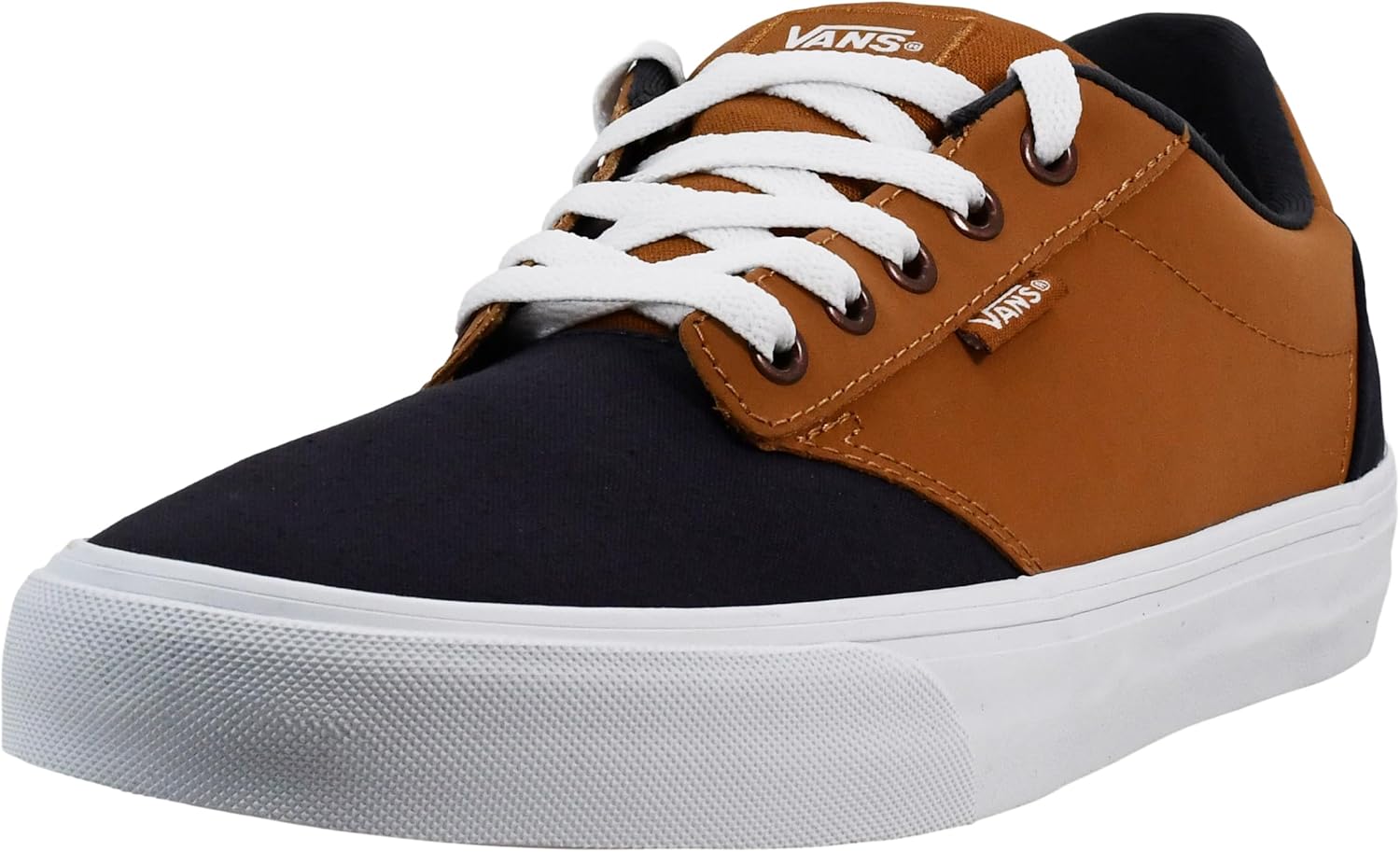 

Vans мужские Atwood Deluxe Shoe | низкие модные кроссовки для работы, прогулок и повседневной носки, Canvas & Leather Brown Sugar/Nine Iron