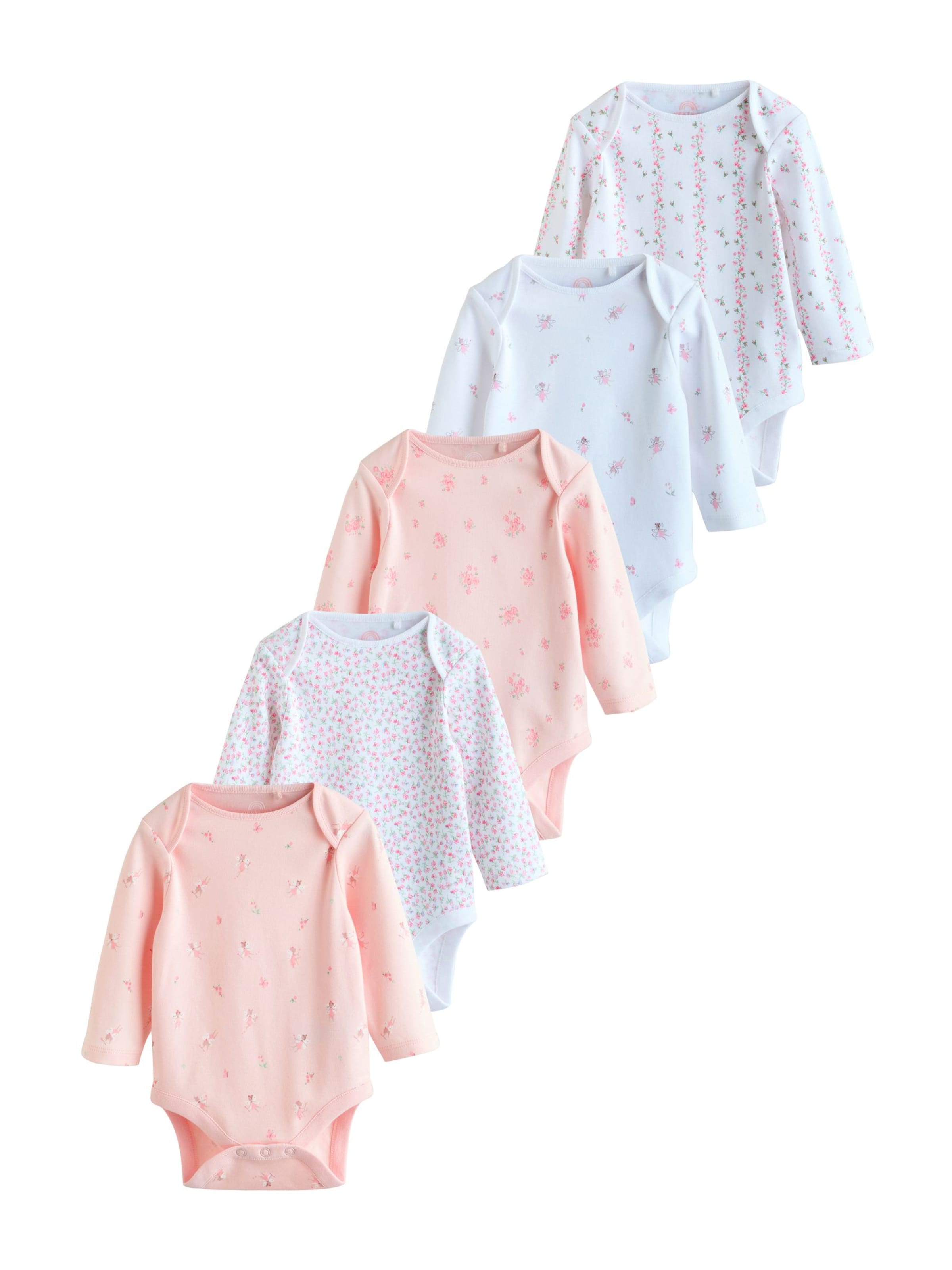 

Next Комбинезон/боди в пастельно-голубом, розовом, персиковом цветах