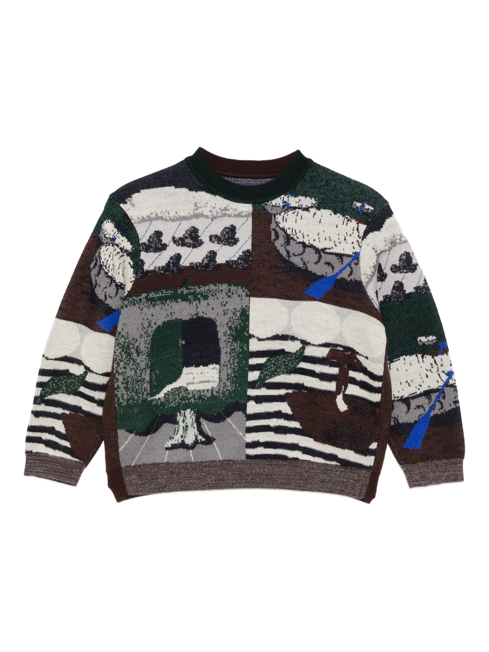 

Джемпер с графичным принтом Jnby By Jnby, коричневый