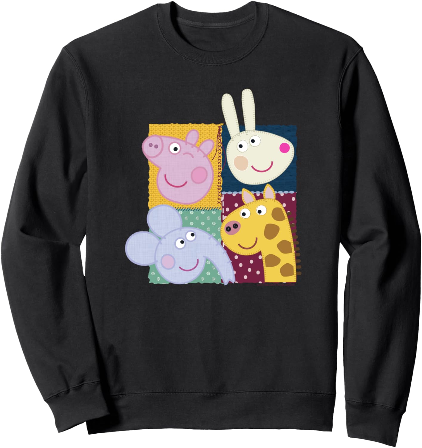 

Толстовка с вышитым изображением Свинки Пеппы, черная, размер S Peppa Pig