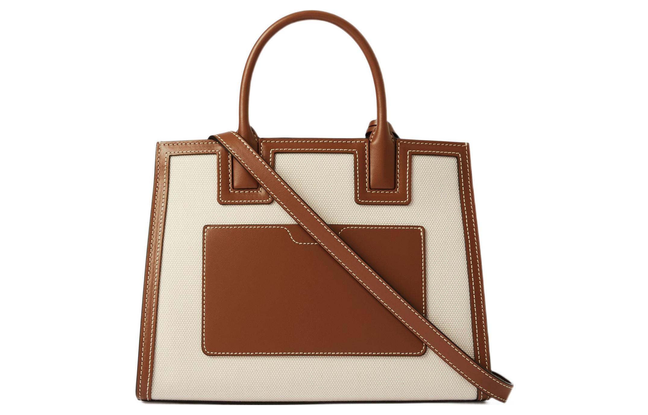 Мини-сумка Burberry из телячьей кожи с хлопковыми вставками — фото 3