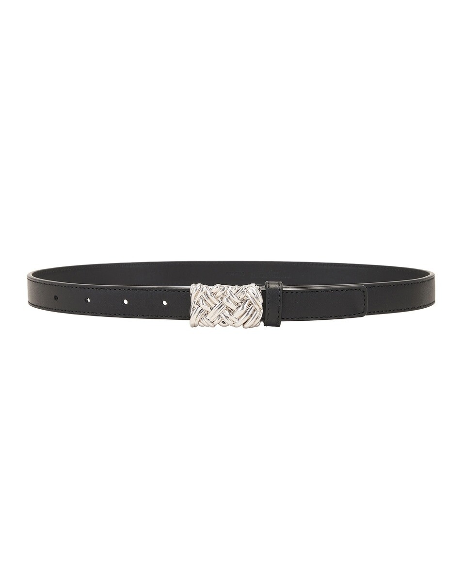 

Булавочный ремень Bottega Veneta, цвет Black & Silver
