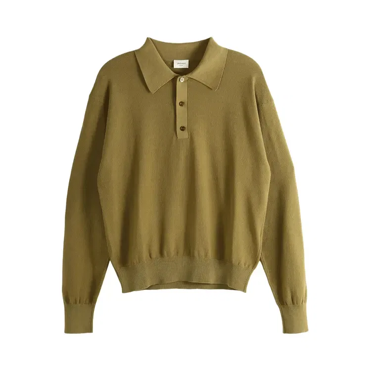 Длинное поло Saint Laurent Manches, светло-коричневый