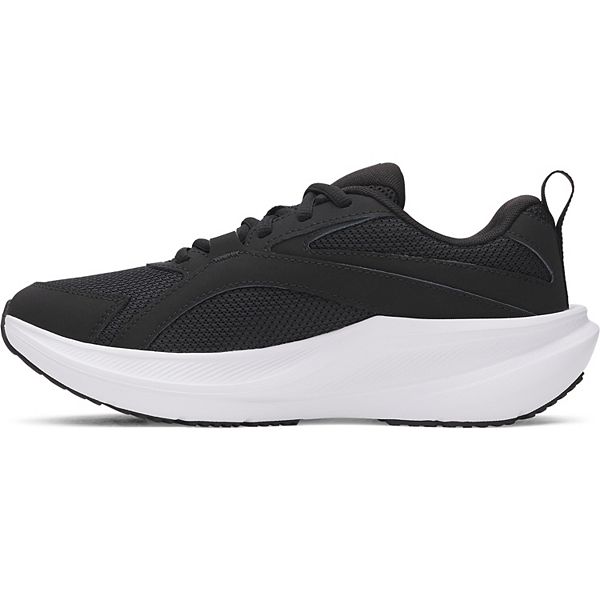 Кроссовки для бега Assert 11 Charged+ с шнуровкой для детей Under Armour, Black White — фото 3