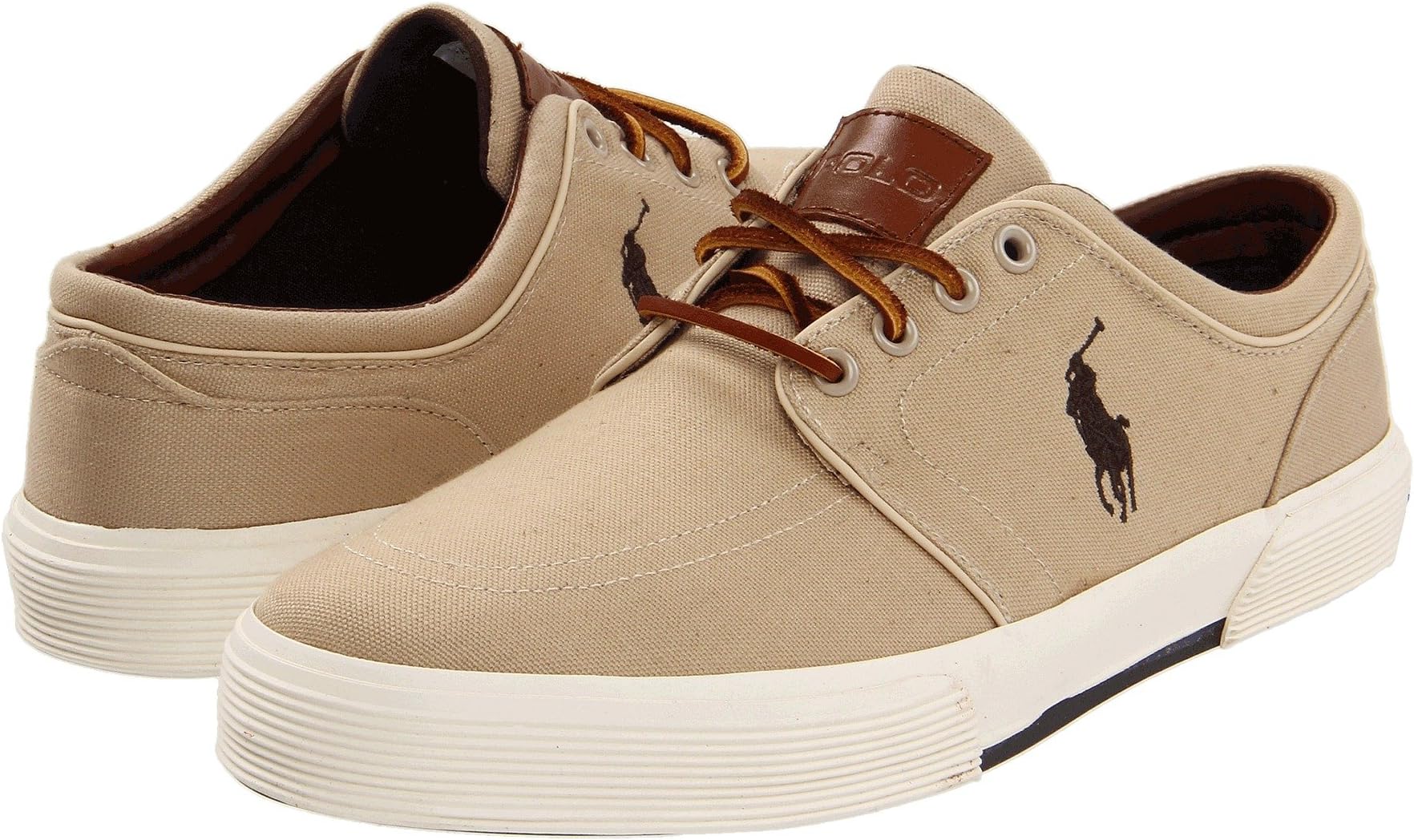 

Кроссовки Faxon Low-Top Canvas Sneaker Polo Ralph Lauren, цвет Khaki Canvas