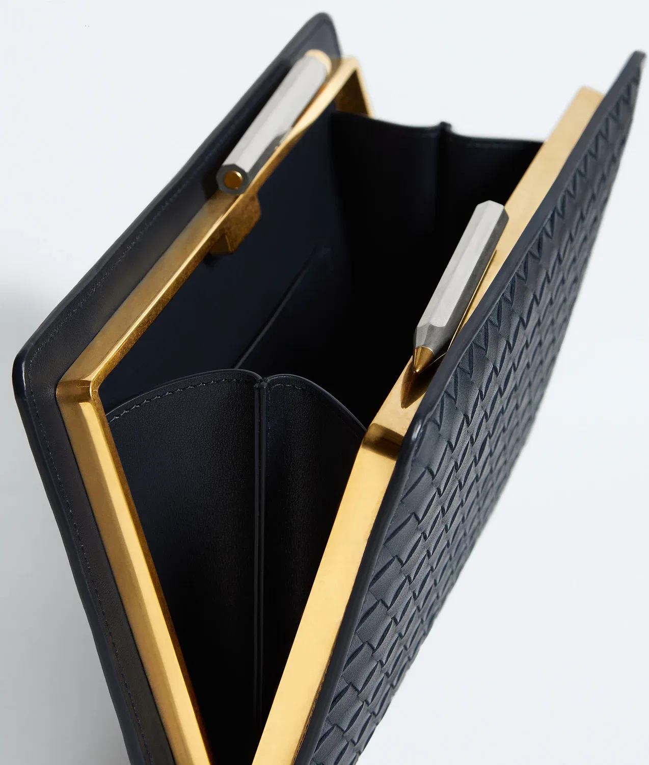 Клатч Agenda BOTTEGA VENETA, синий — фото 4