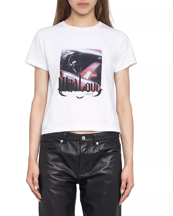 

Футболка с графическим принтом "Alys hc photo wild ride" Zadig & Voltaire, белый