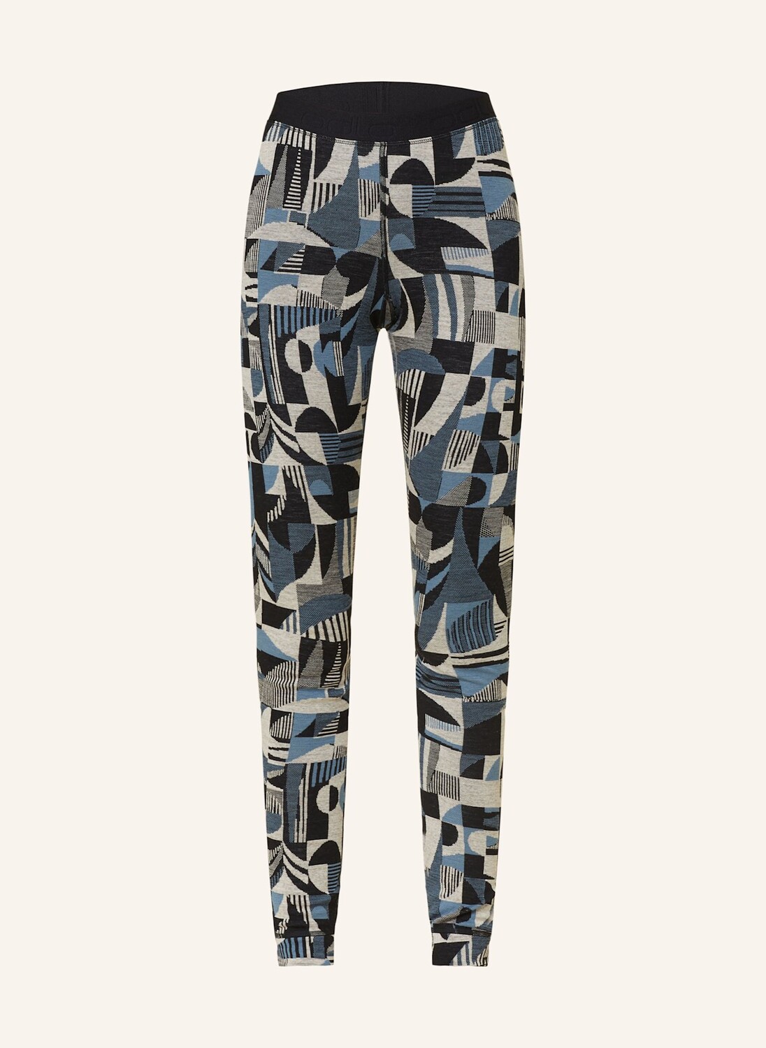 

Колготки merino heritage из шерсти мериноса odlo, цвет SCHWARZ/BLAU/CREME