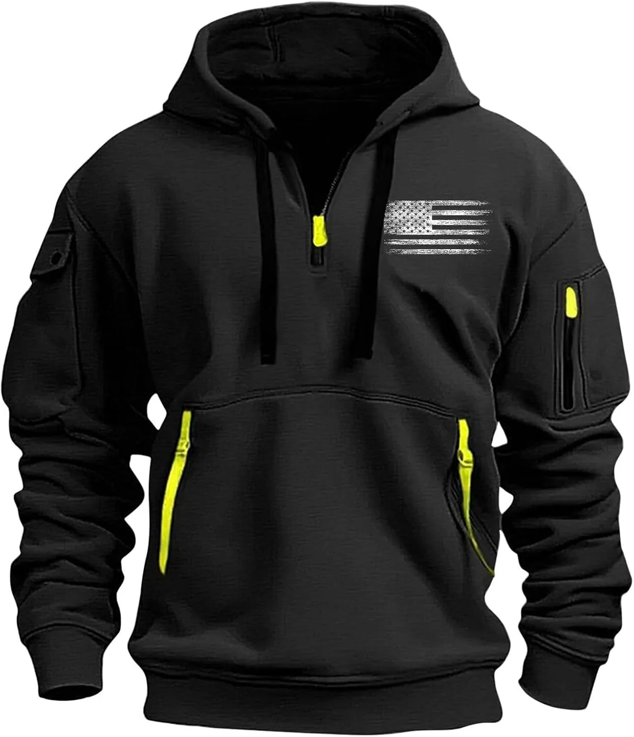 

Толстовка с капюшоном Quarter Zip Fleece Lined Tactical Loose Fit FOCLMP