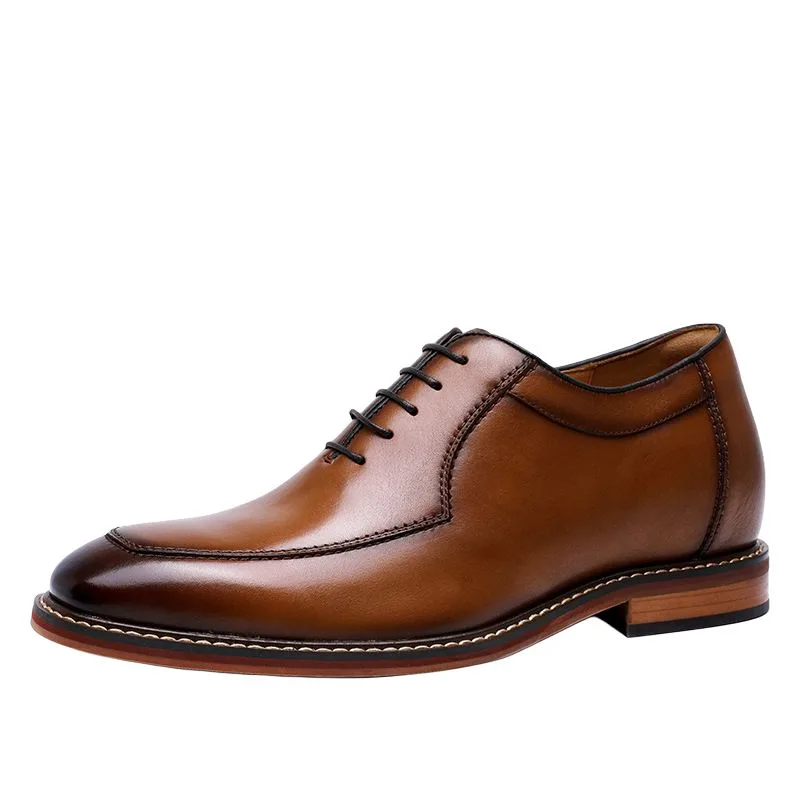 Мужские туфли Low top H2, Brown Height-Increasing (6cm)