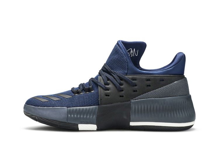 Кроссовки D Lillard 3 J 'Utility Black Mystery Blue', синий — фото 3