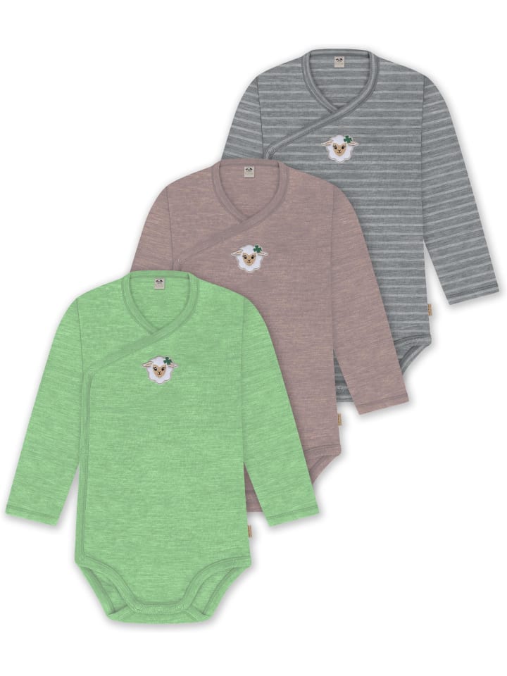 

Normani Outdoor Sports Комплект из 3 предметов: боди для младенцев, боди-слинги, боди для малышей серого/розового/зеленого цвета