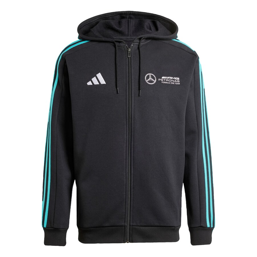 

Спортивная толстовка с капюшоном на молнии ADIDAS PERFORMANCE Mercedes - AMG Petronas Formula One Team, черный