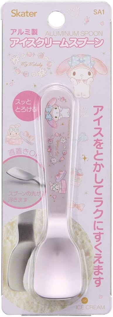 

Skater SA1 My Melody Happiness Girl Sanrio Алюминиевая ложка для мороженого, My Melody