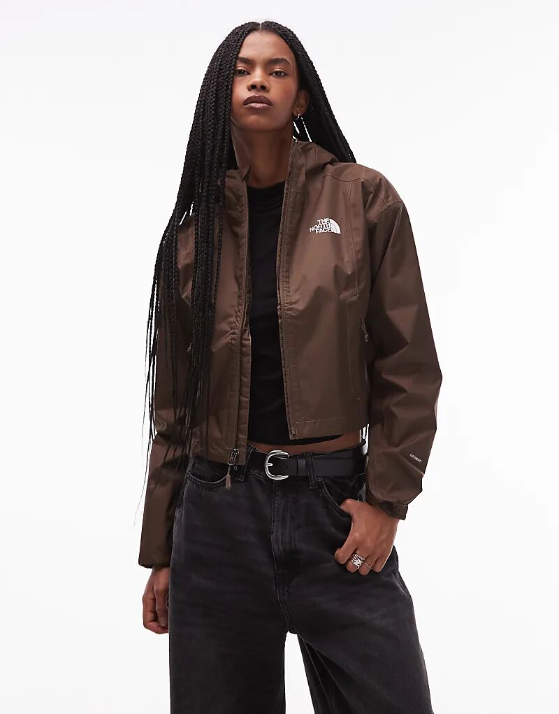 

Укороченная куртка The North Face коричневого цвета